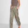 Women Isabelle Blanche Paris Pants And Jumpsuits | Viscose Palazzo With Print Brown