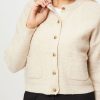 Women Dante 6 Sweaters And Cardigans | Nio, Wool Mix Boucle Cardigan With Lurex Sand