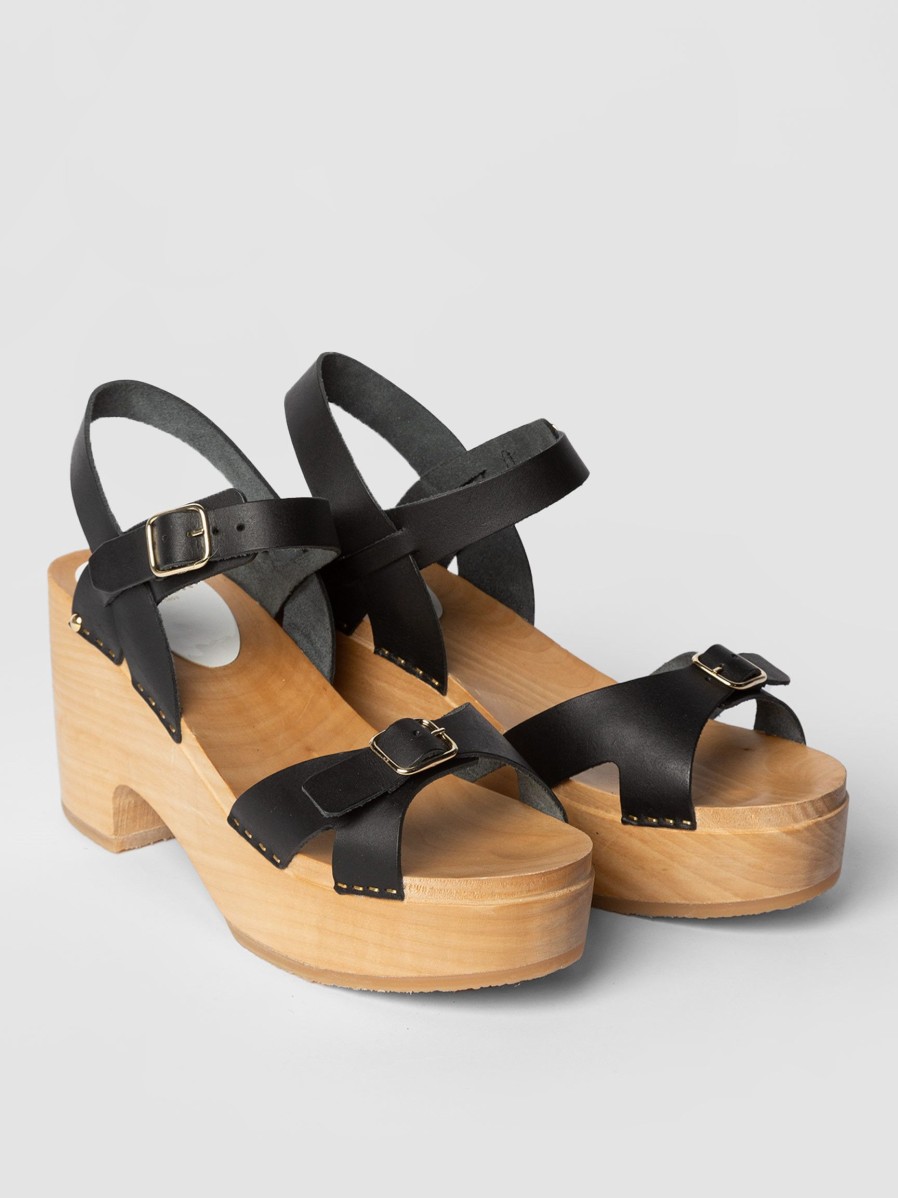 Women Sabot YouYou Sandals | Yris, Leather Sandals Black