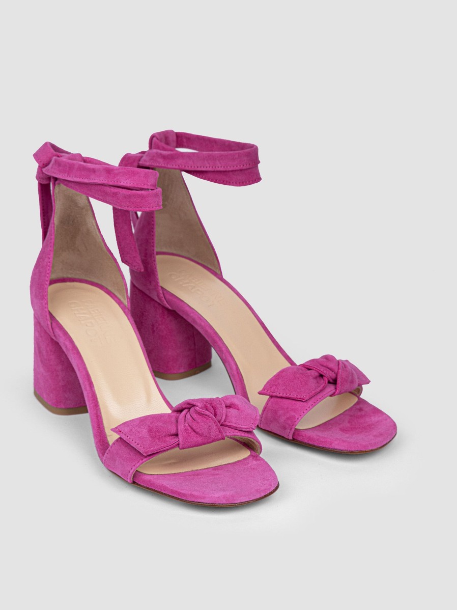 Women Fabienne Chapot Sandals | Bowie, Suede Sandals Pink