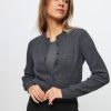 Women Samsoe Samsoe Sweaters And Cardigans | Grace, Merino Wool Melange Cardigan Grey