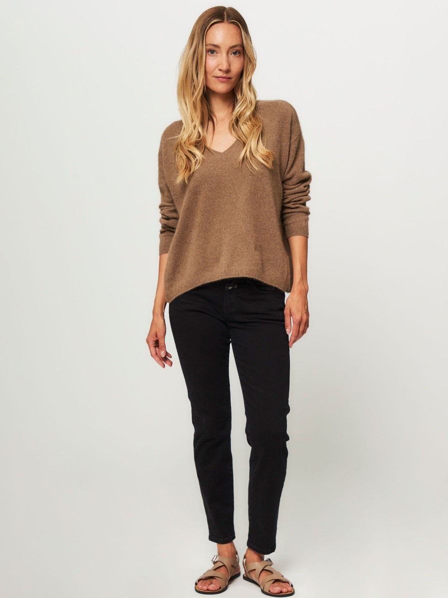 Women Majestic Filatures Sweaters And Cardigans | Wool Mix Jumper Brown