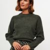 Women Second Female Sweaters And Cardigans | Brookline, Mohair Mix Jumper Dark Green