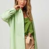 Women Drykorn Tops And Blouses | Aake, Cotton Blouse Light Green