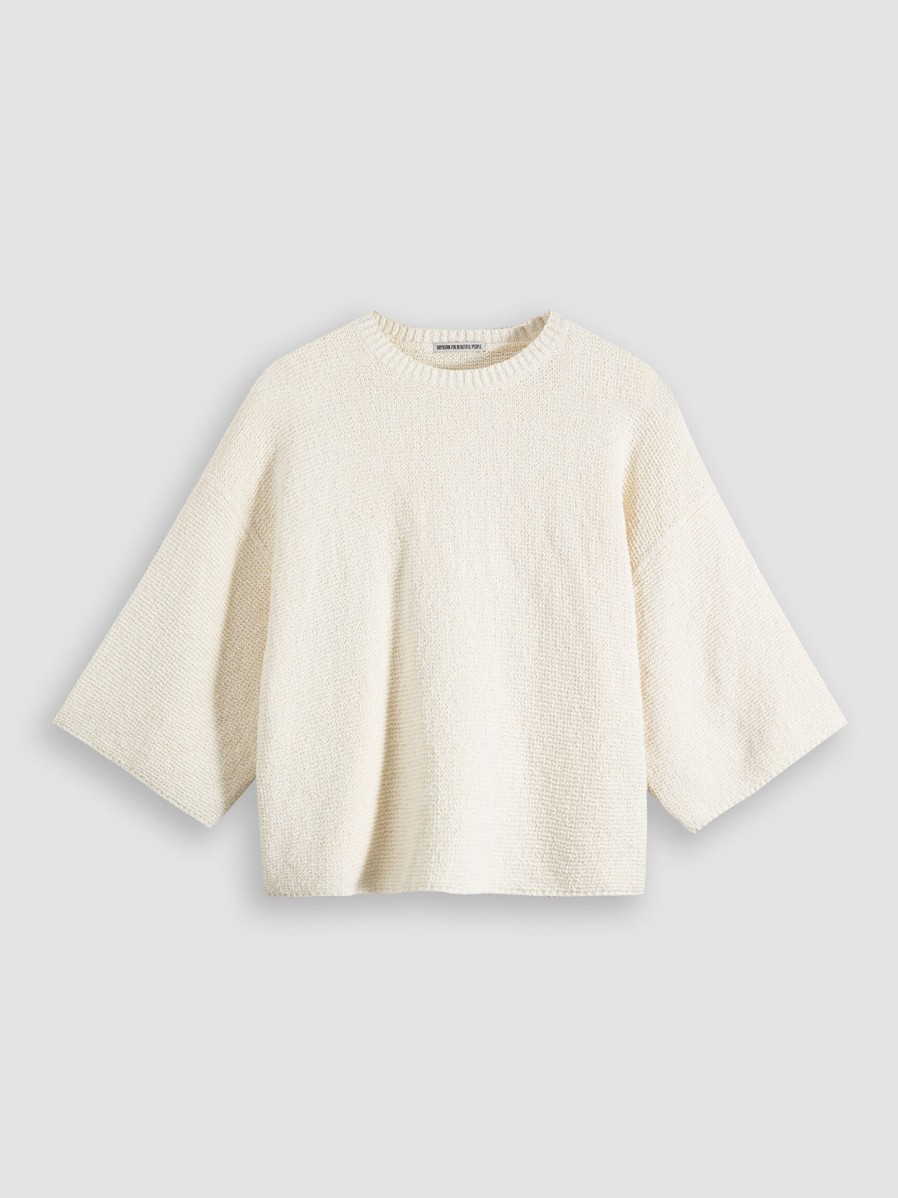 Women Drykorn Sweaters And Cardigans | Nilay, Cotton Mix Jumper Off White