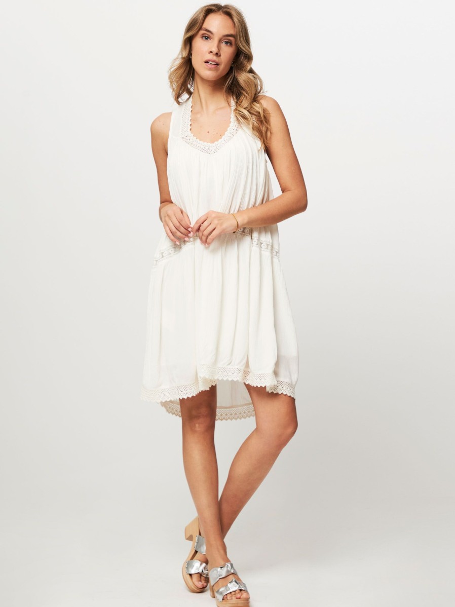 Women Lollys Laundry Dresses And Tunics | Tully, Viscose Dress Cream