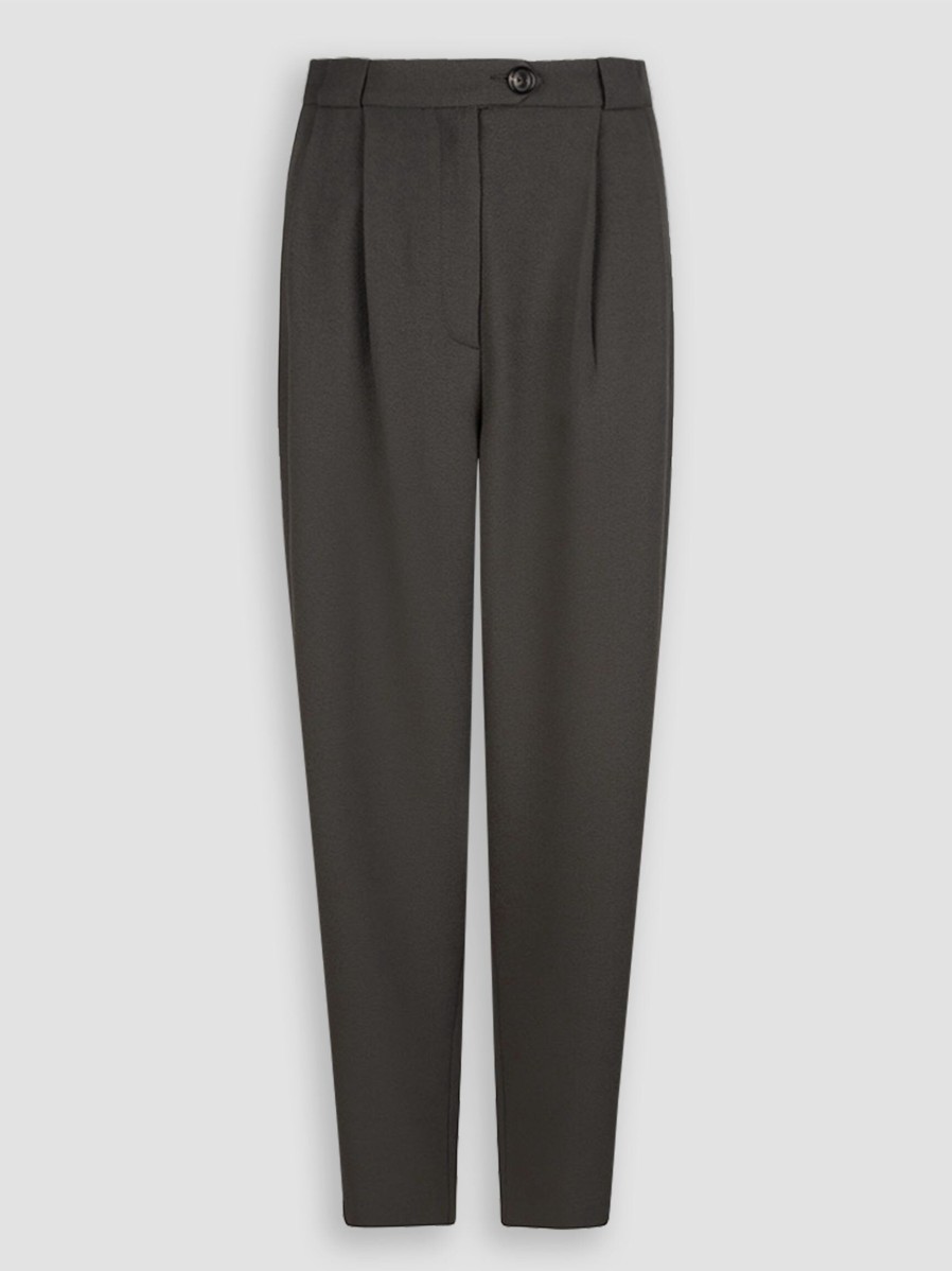 Women Ruby Tuesday Pants And Jumpsuits | Rimca, Viscose Mix Trousers Dark Grey