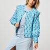 Women I am Jai Blazers And Jackets | Carma, Cotton Jacket With Pattern Blue