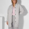 Women Untold Stories Blazers And Jackets | Fifth, Woven Quilted Over Shirt Light Grey