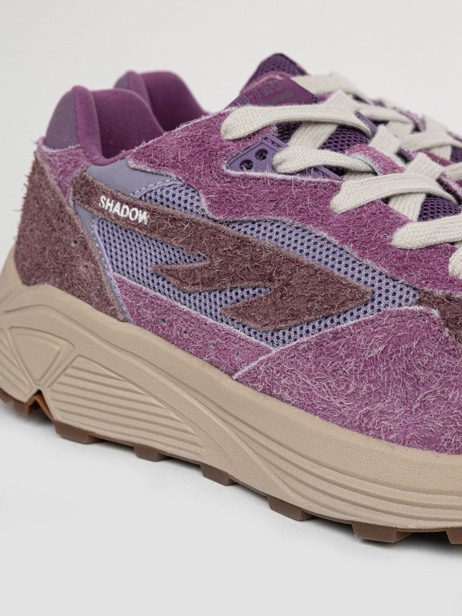 Women Hi-tec Sneakers | Shadow Fs Rgs, Suede Sneakers Purple