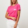 Women Mads Norgaard Tops And Blouses | Trenda, Organic Cotton Slub T-Shirt Pink