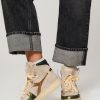 Women Diadora Sneakers | Mi Basket, Nubuck High Metallic Sneakers Moss Green