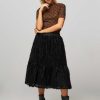 Women Baum und Pferdgarten Skirts | Sena, Woven Skirt With Pattern Black