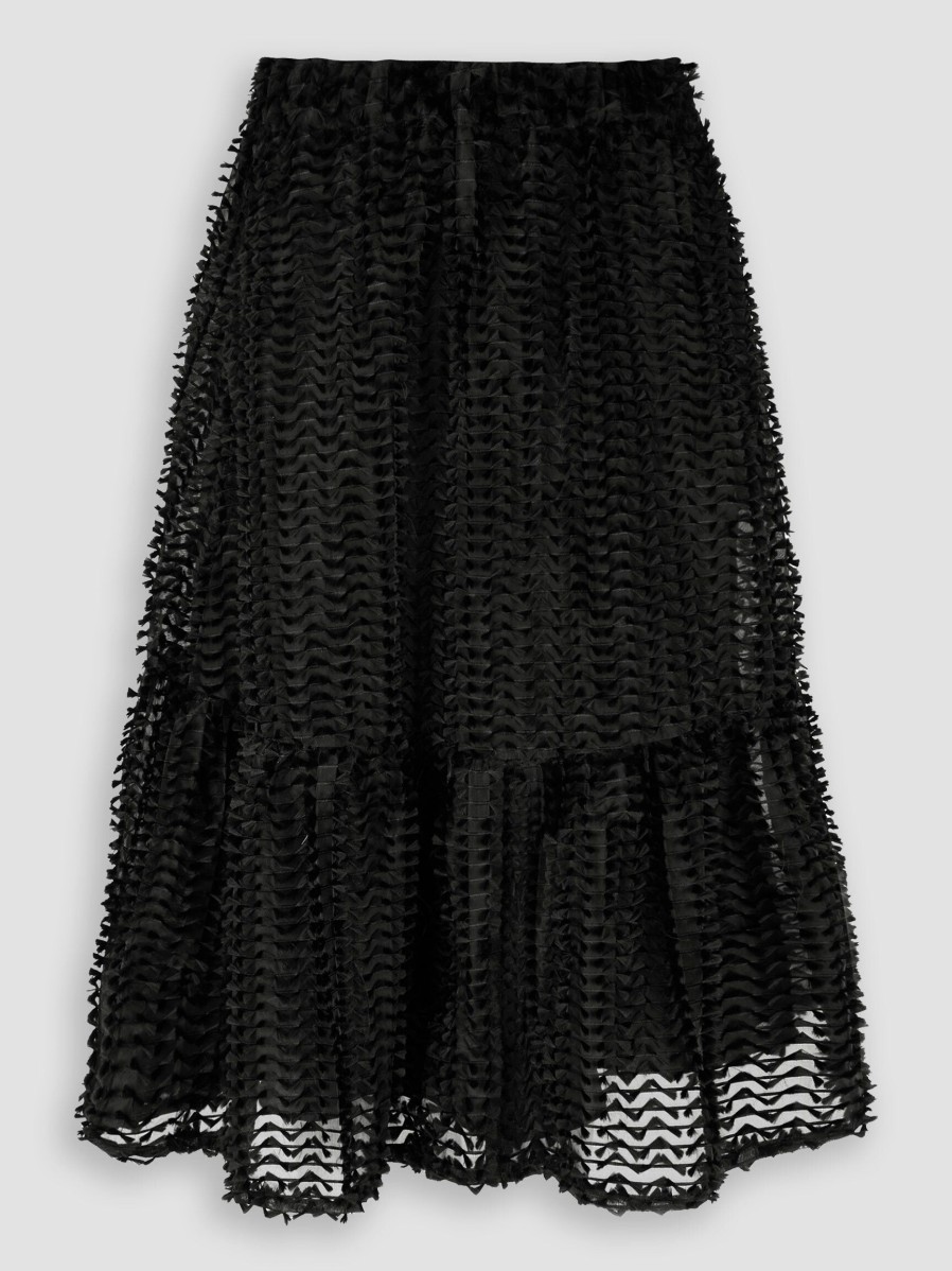 Women Baum und Pferdgarten Skirts | Sena, Woven Skirt With Pattern Black