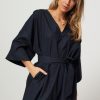 Women Sea Me Happy Dresses And Tunics | Paloma, Cotton Poplin Dress Dark Blue