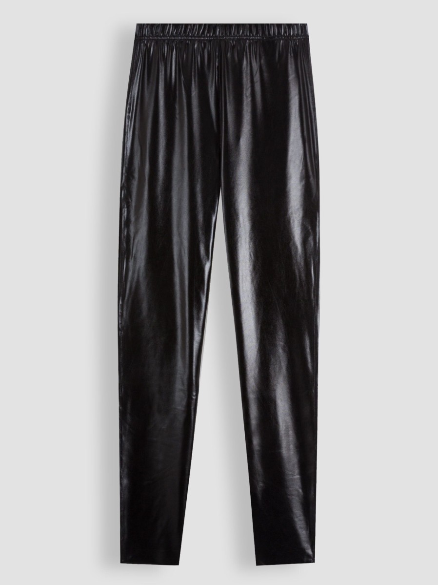 Women Studio Anneloes Pants And Jumpsuits | Ally, Metallic Legging Black