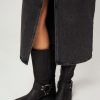 Women Vagabond Shoemakers Boots | Eyra, Leather High Biker Boots Black