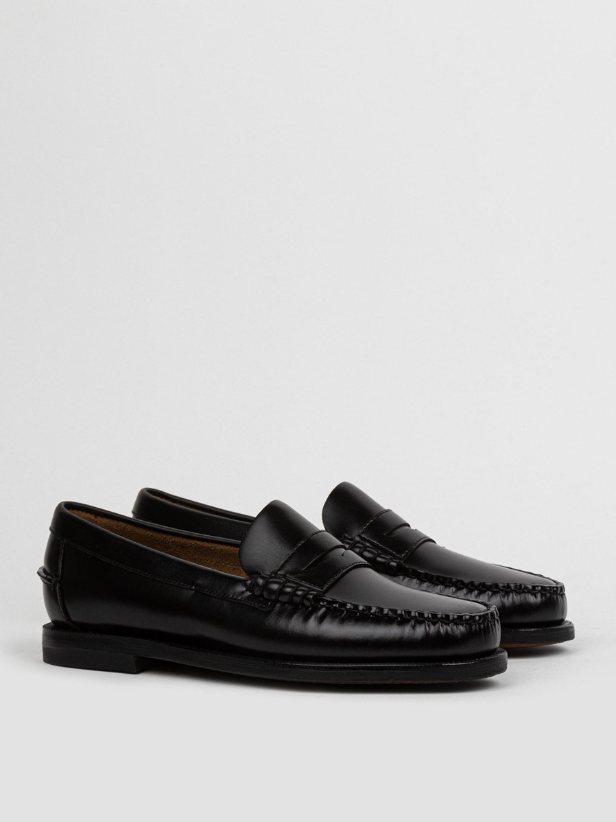 Women Sebago Ballet Flats And Loafers | Classic Dan, Leather Loafers Black