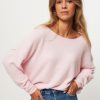 Women American Vintage Sweaters And Cardigans | Damsville, Wool Mix Melee Jumper Light Pink