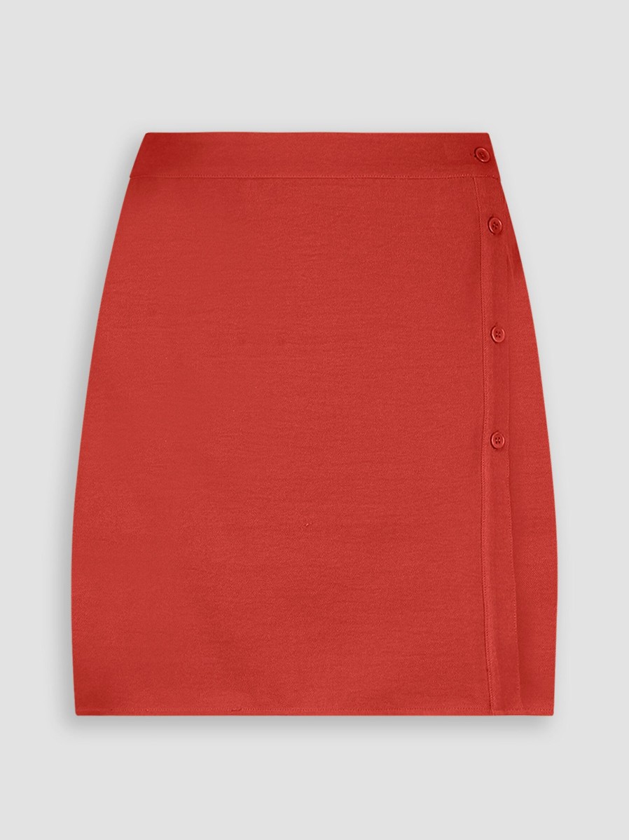 Women Another-Label Skirts | Lulua, Woven Wrap Over Skirt Terracotta