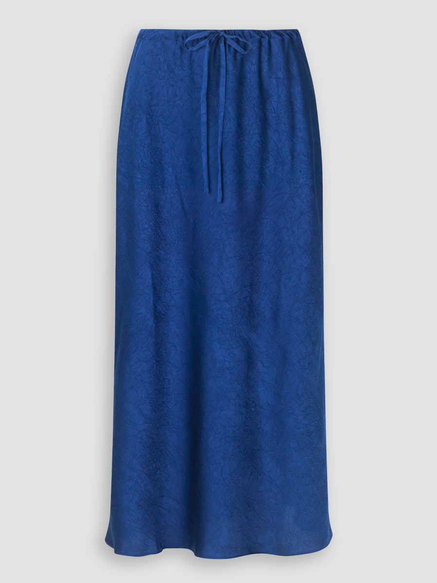 Women Baum und Pferdgarten Skirts | Sallie, Woven A-Line Skirt Blue