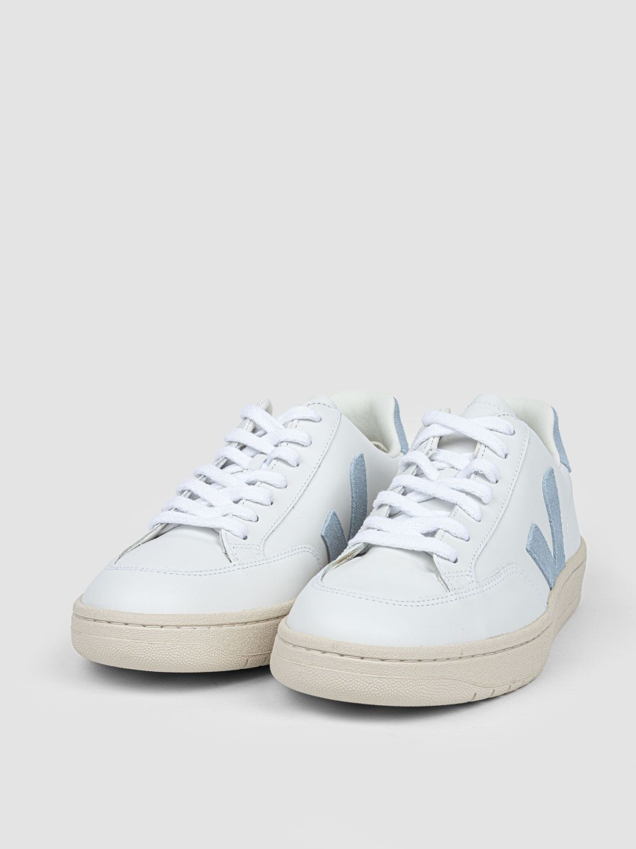 Women Veja Sneakers | V-12, Ecological Leather Sneakers Light Blue