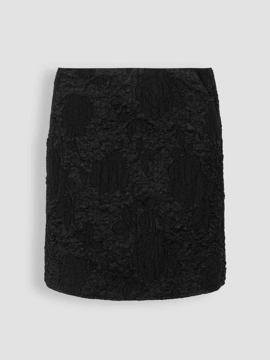 Women Another-Label Skirts | Joanna, Woven Skirt With Pattern Black