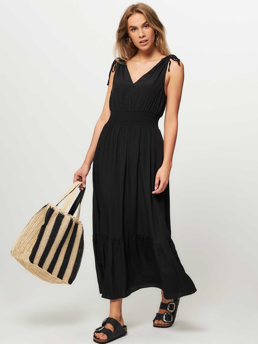 Women Co'Couture Dresses And Tunics | Sunrise, Viscose Mix Maxi Dress Black