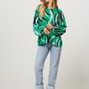 Women Essentiel Antwerp Tops And Blouses | Dulipa, Viscose Top With Print Green