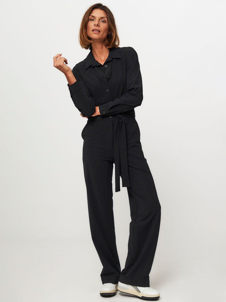 Women Trvl Drss Pants And Jumpsuits | Travel Jersey Jumpsuit Black