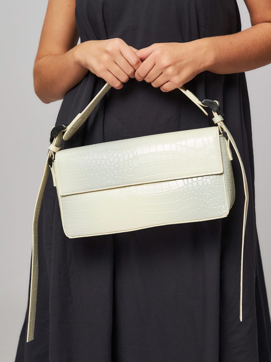 Women Hvisk Bags | Rally, Leather Look Shoulderbag Off White