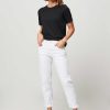 Women Drykorn Jeans | Like, Low Waist Cropped Tapered Jeans White