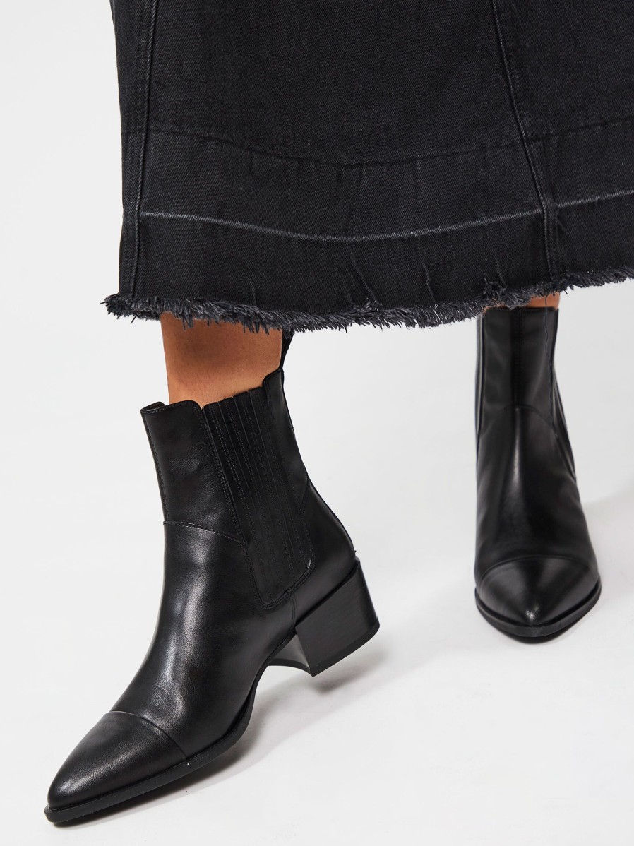 Women Vagabond Shoemakers Boots | Marja, Leather Ankle Boots Black