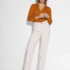 Women Baum und Pferdgarten Tops And Blouses | Ceara, Cotton Mix Rib Top Cognac