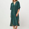 Women By Bar Dresses And Tunics | Louisa, Cotton Mix Terry Dress Dark Green