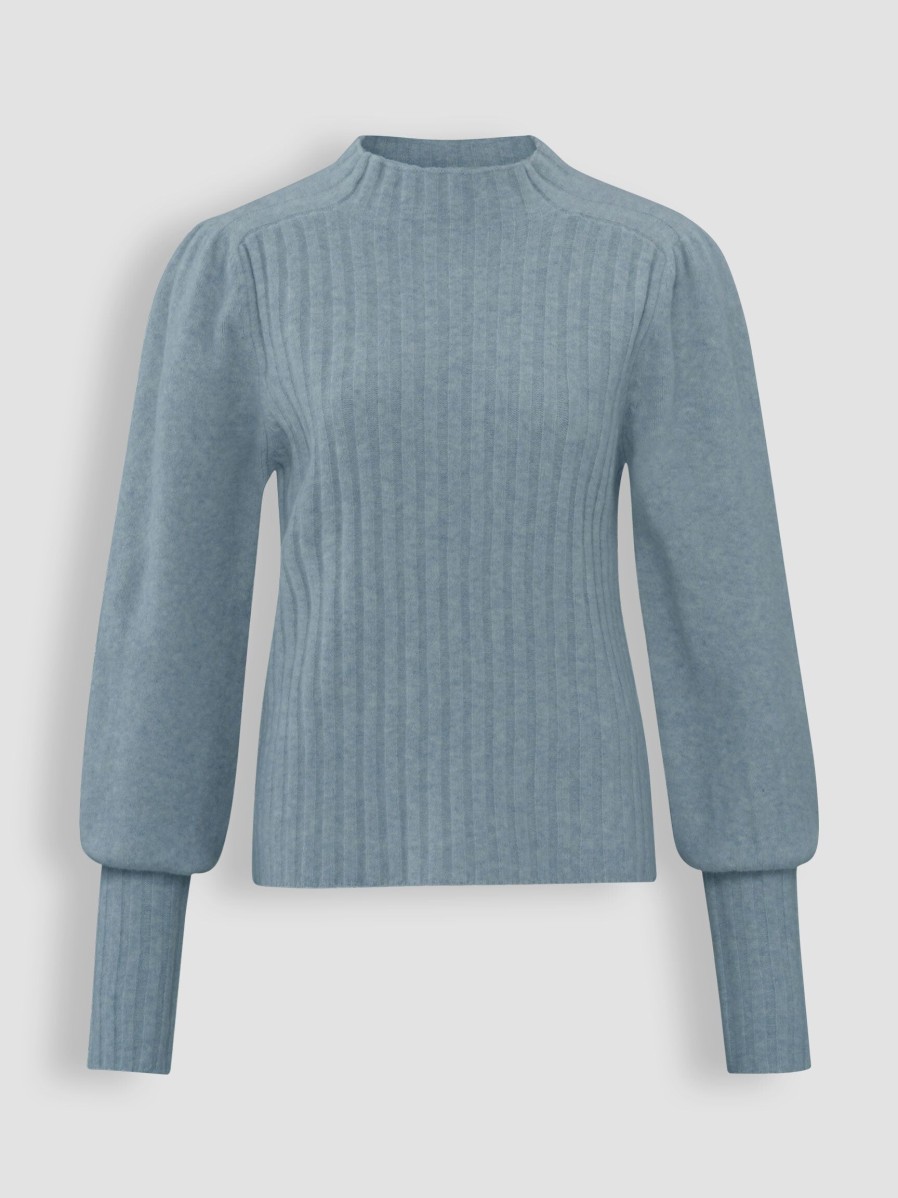 Women Yaya Sweaters And Cardigans | Knitted Jumper Bluegrey