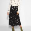 Women Fabienne Chapot Skirts | Hall Coco, Viscose Skirt With Print Black