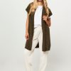 Women Majestic Filatures Sweaters And Cardigans | Wool Mix Cardigan Khaki