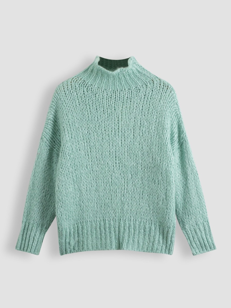 Women Frnch Sweaters And Cardigans | Noah, Mohair Mix Jumper Turquoise