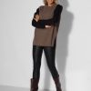 Women Samsoe Samsoe Sweaters And Cardigans | Amary, Wool Melee Spencer Dark Brown