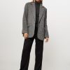 Women Second Female Blazers And Jackets | Sera, Wool Mix Melange Blazer Grey