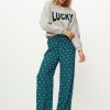 Women La Fee Maraboutee Pants And Jumpsuits | Bacchia, Viscose Wide Leg Trousers Petrol