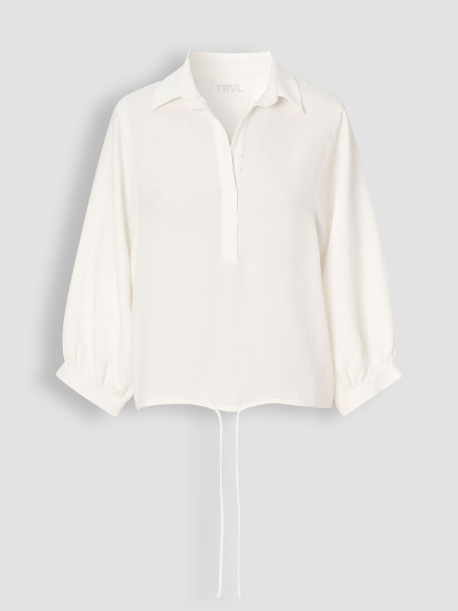 Women Trvl Drss Tops And Blouses | Woven Top Off White