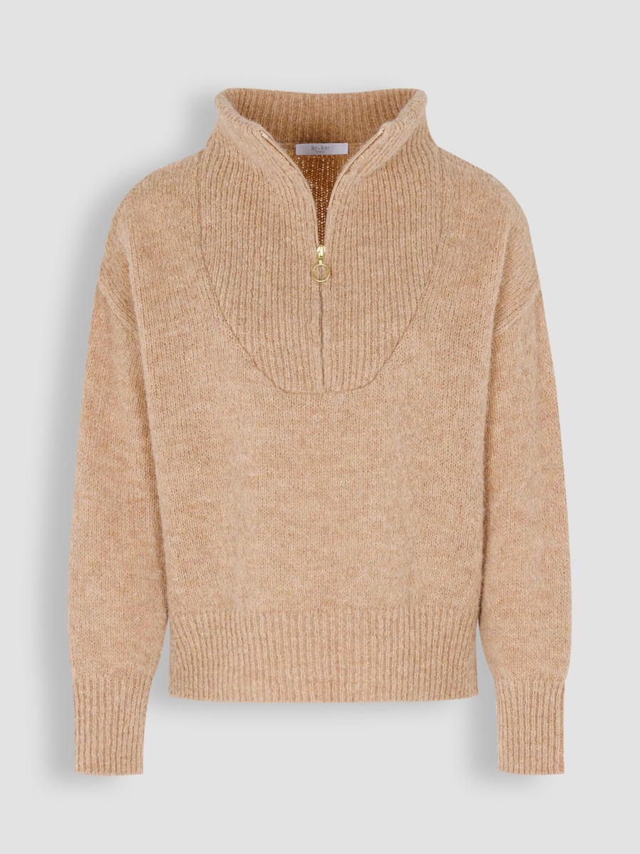 Women By Bar Sweaters And Cardigans | Beau, Alpaca Mix Melange Jumper Powder