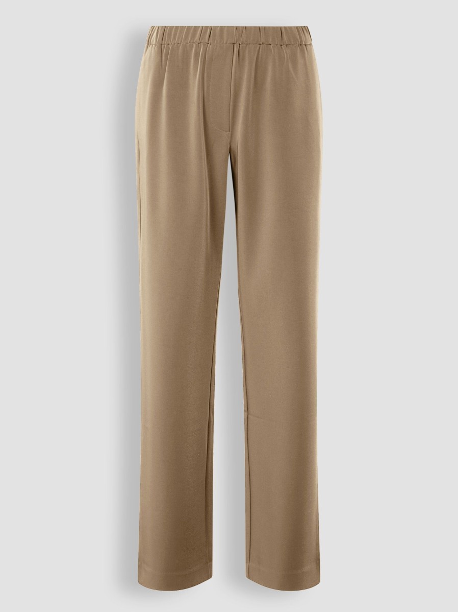 Women Samsoe Samsoe Pants And Jumpsuits | Hoys, Woven Wide Leg Trousers Lightbrown