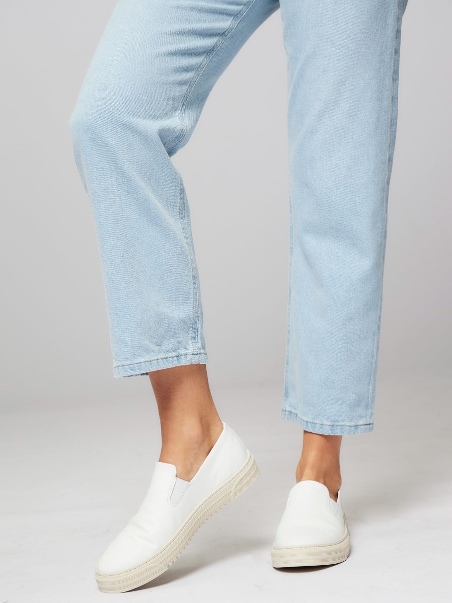 Women Copenhagen Ballet Flats And Loafers | Cph778, Leather Loafers White