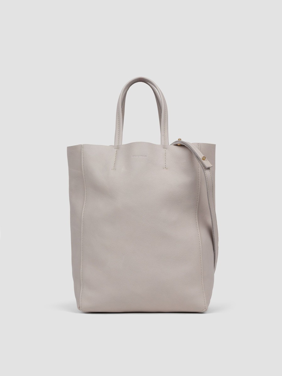 Women Anonymous Copenhagen Bags | Linea, Leather Shoulderhand Bag Light Grey