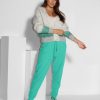 Women Humanoid Pants And Jumpsuits | Greco, Organic Cotton Sweat Pants Turquoise