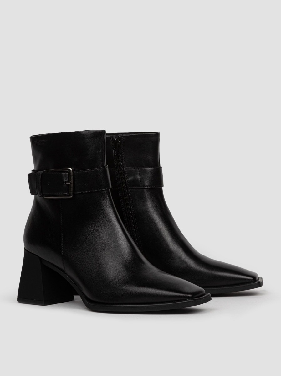 Women Vagabond Shoemakers Boots | Hedda, Leather Low Boots Black