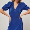 Women Freebird Dresses And Tunics | Gayla, Woven Plisse Dress Dark Blue